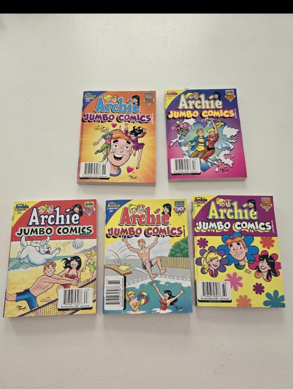Archies Jumbo Comics 357 358 360 361 363
